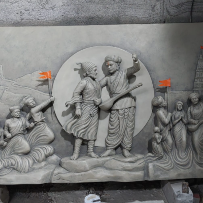 shivaji maharaj mural