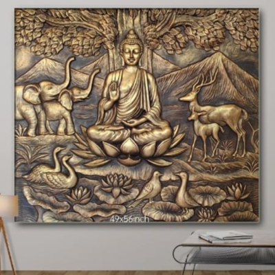 Buddha wall murals