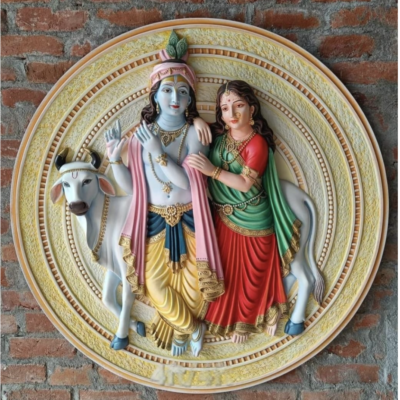Radhakrishna wall mural