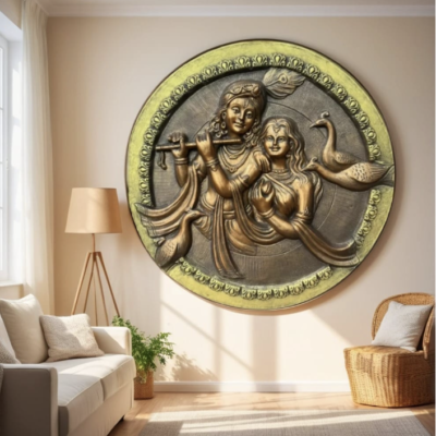 Radha Krishna wall murals