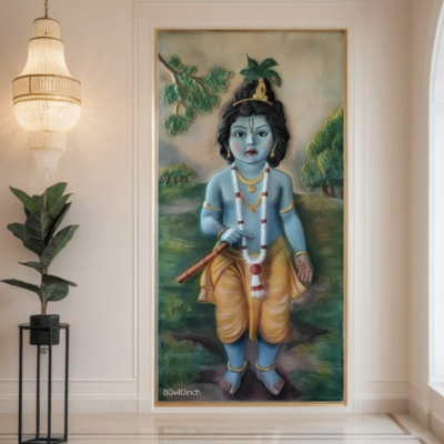 Krishna wall murals