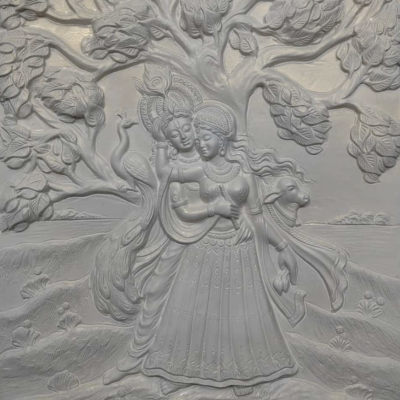 Radha Krishna wall murals