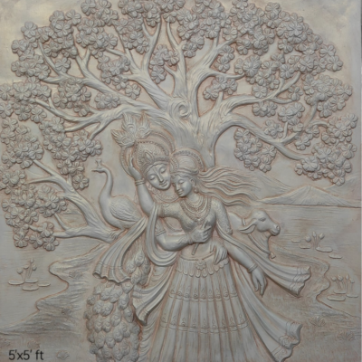 Radha Krishna wall murals