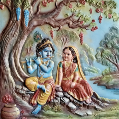 Radha Krishna wall murals