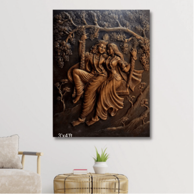 Radha Krishna wall murals