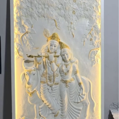 Radha krishna wall mural