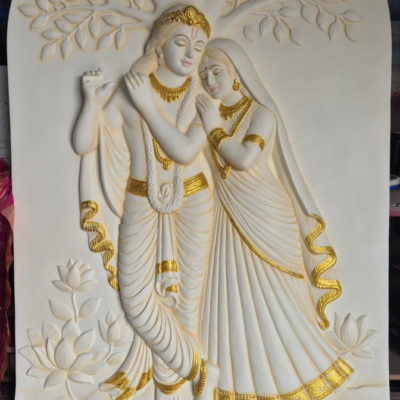 Radha Krishna wall mural
