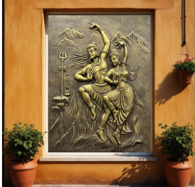 Shiv Parvati wall murals