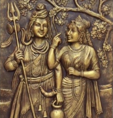 Shiv Parvati wall murals