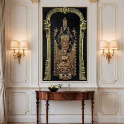 Tirupati balaji wall murals