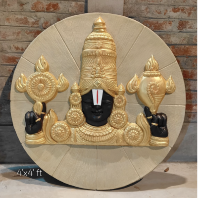 Tirupathi Balaji wall mural