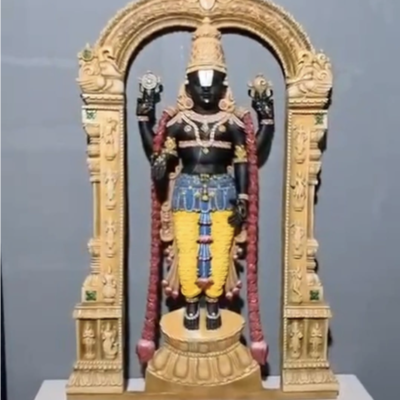 Tirupathi Balaji wall mural